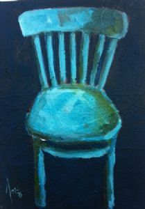 "Kitchen Turquoise Chair"