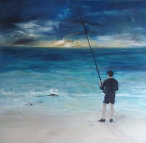 "Fishing Early Morning"