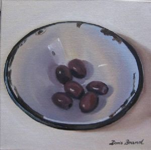 "Olives in Enamel Bowl"