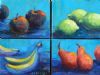 "Fruit Four (4 Small Paintings)"