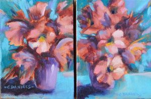 "Mauve Vase 1 & II"