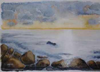"Sunset over Sea"