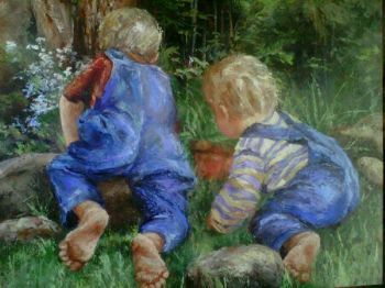 "Children in the Garden"