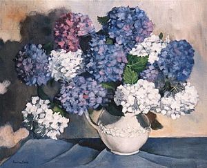 "Blue Hydrangeas"