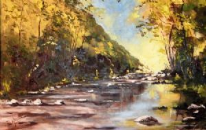 "Peaceful Mountain Stream"