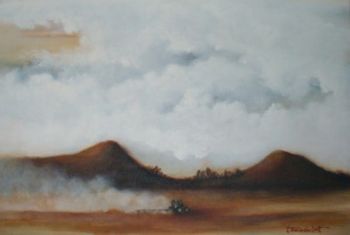 "Ploughing Under Cloudy Skies"