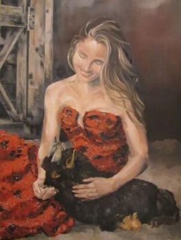 "Woman with Goat"