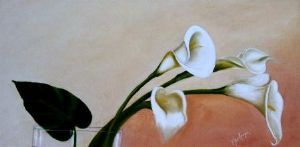 "White Lilies in Vase"