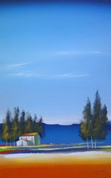 "Landscape in Blue"