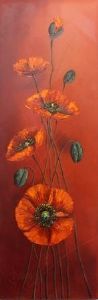 "Poppies in Red"
