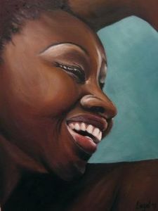 "African Woman Laughing"