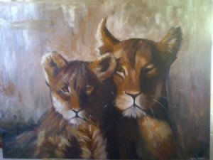 "Lioness and Cub"