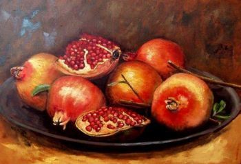 "Bak met Granate / Bowl with pomegranates"