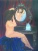 "Nude lady in mirror"