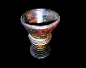 "Raku Ceremonial Goblet"