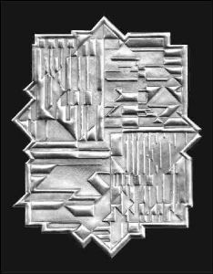 "Abstract in Hand-tooled Metal"