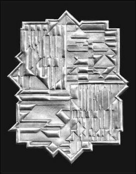 "Abstract in Hand-tooled Metal"
