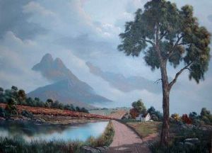 "Misty Stellenbosch Mountains"