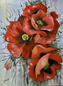 "red flowers"