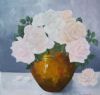 "Copper Pot and Pale Roses"