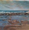 "Mother and Children on Beach"