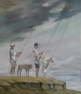 "Two Men, One Boy and a Dog"