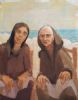 "Two Seated Ladies by the Sea"