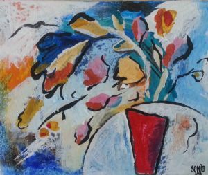 "Vase with Wildflowers"