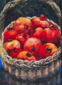 "Basket with Pomegranates"