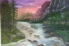 "Sunset over Mountains"