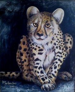 "Cheetah Crouching"