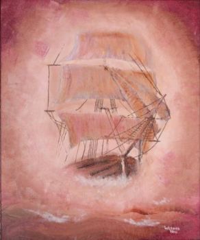 "Sailing Ship in the Mist"