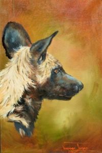 "Wild Dog Portrait"