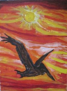 "Pelican in Flight"