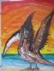 "Pelican on Beach"