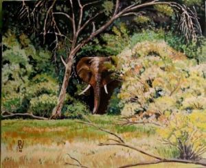 "Elephant in Riverine Forest"