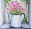 "Tulips in Enamel Jug"