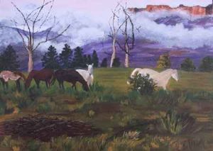 "Landscape With Horses"