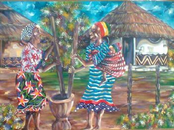 "The Natural Way of Grinding Maize Grain"