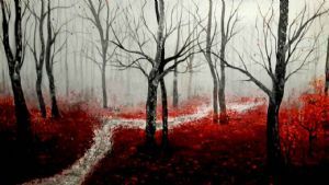 "Trees in the Mist"