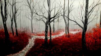 "Trees in the Mist"