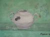 "Vintage Enamel Sugar Bowl"