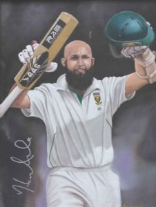 "Hashim Amla 1 Autographed"