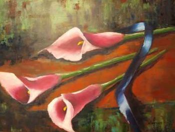 "Pink Arum Lilies"