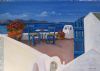 "A Scene at Oia Santorini"