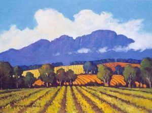 "Dusky Landscape, Simonsberg"