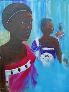 "Portrait Swazi maidens"