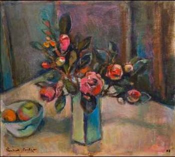 "Red Flowers in Vase No.2 Ref 024"