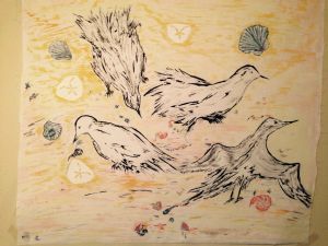 "4 Seagulls and Shells"