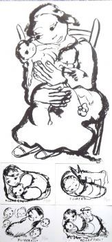 "Moeder en Kind: Special Offer of 5 Silkscreens"